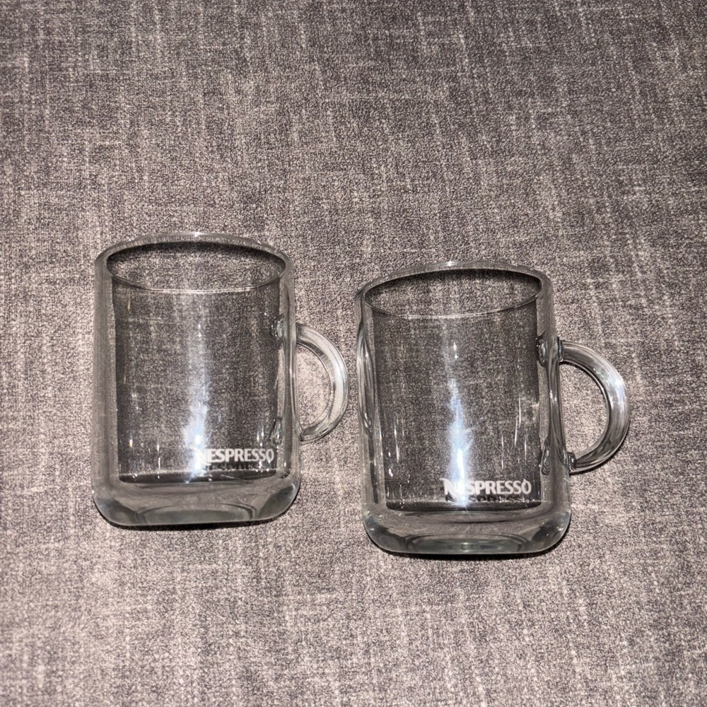 Glass Nespresso Coffee Cups
